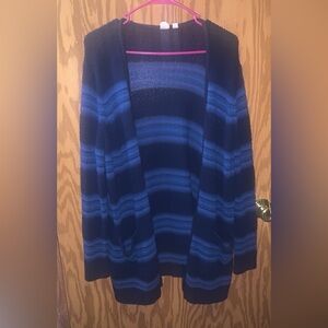 Blue Striped Cardigan from the Gap
